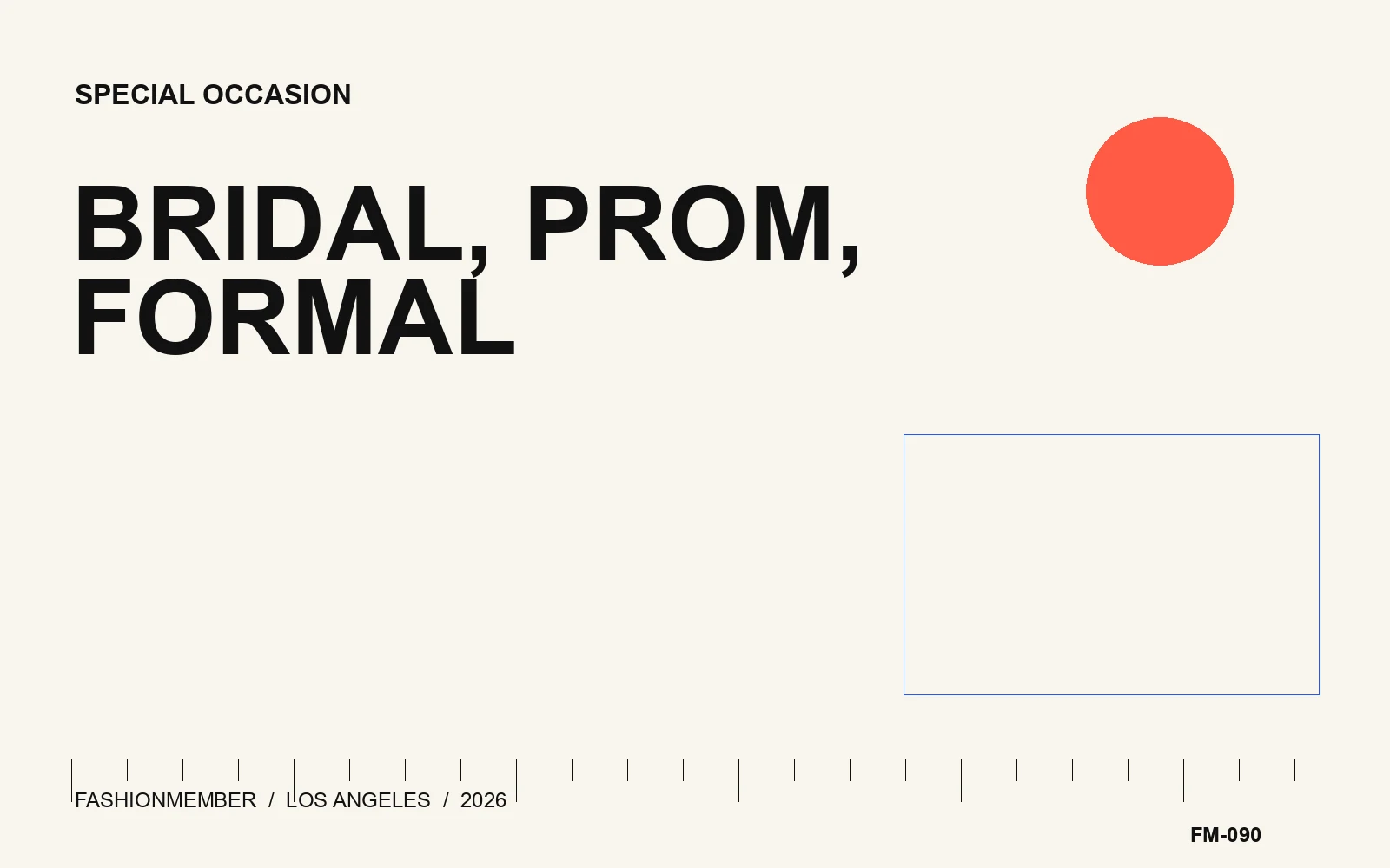 Black editorial cover with lime, cream, and cobalt shapes and the words Bridal, Prom, Formal.