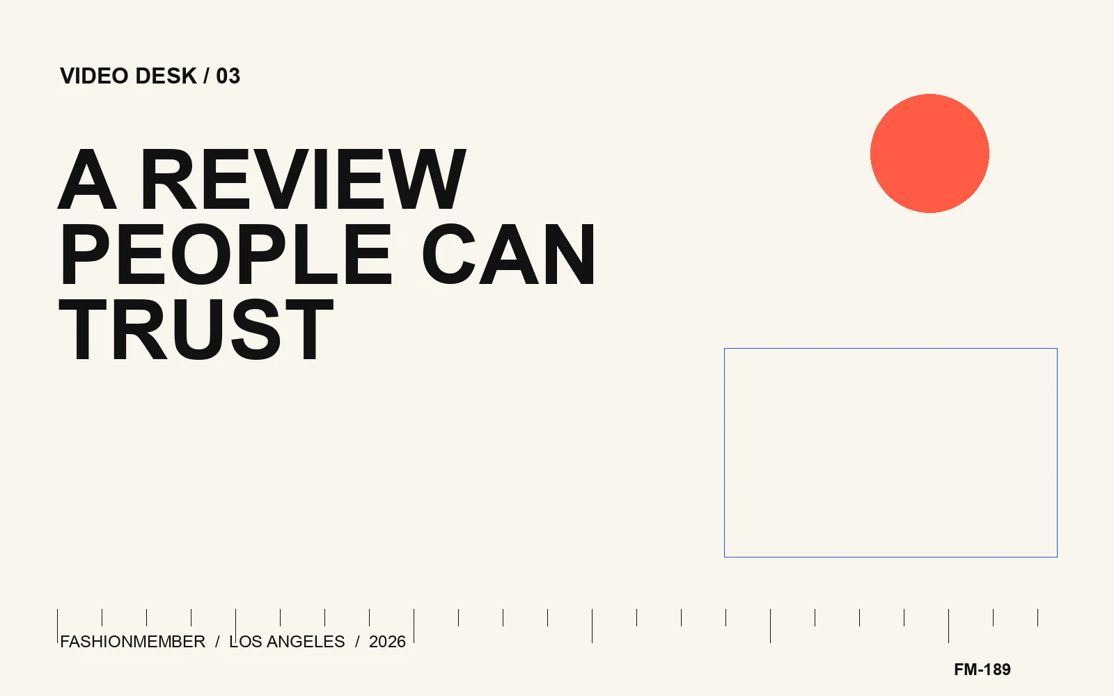Cobalt editorial cover with cream and coral geometry beside the words A Review People Can Trust.
